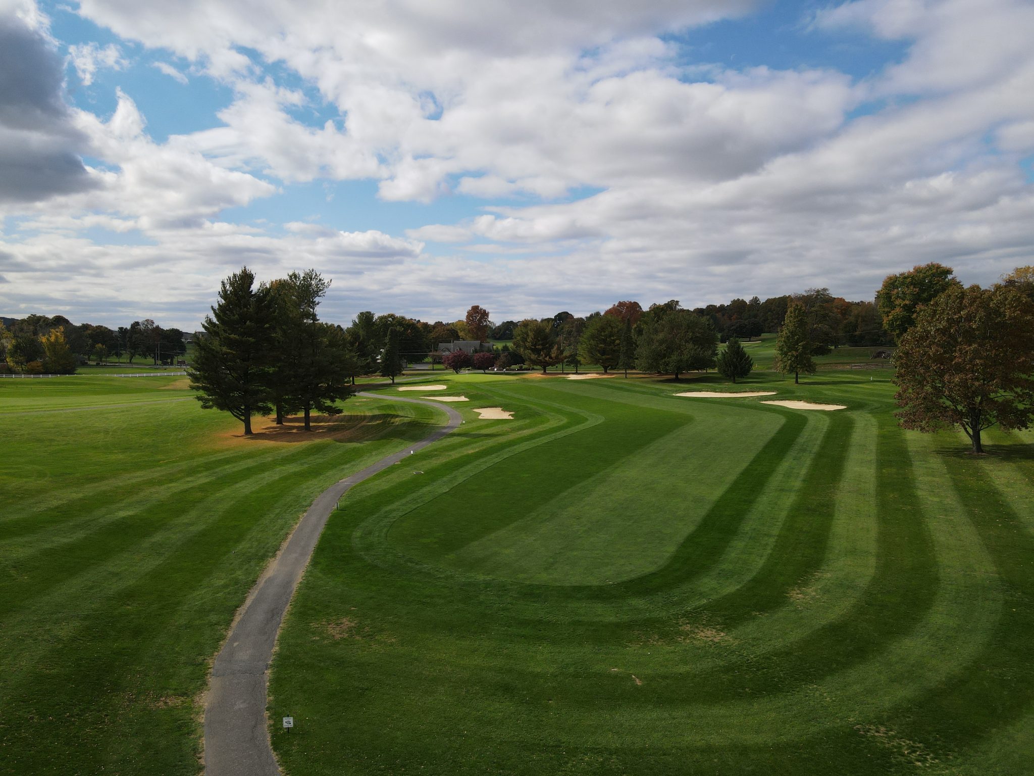 view of golf course fairway